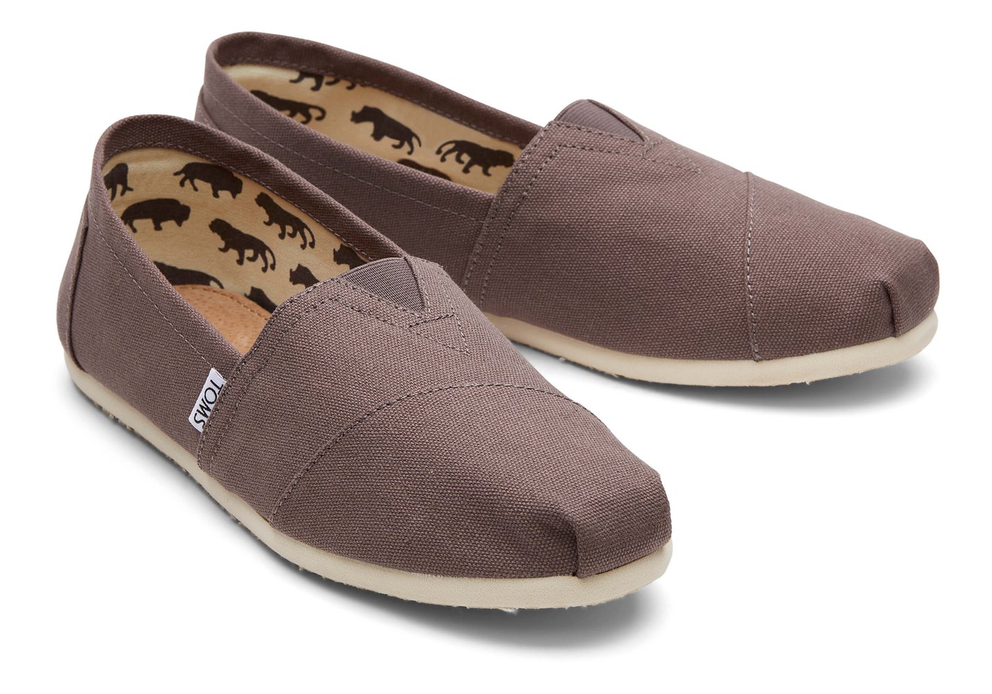 Toms Espadryle Męskie Brązowe - Alpargata Płócienne - 83MSWANCV